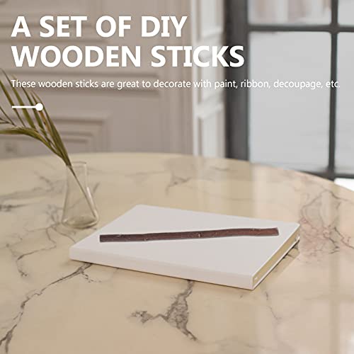 Didiseaon Handmade DIY Forest Branch Natural Twig DIY Decors, Sticks for Crafting Twigs, Natural Tree Bark Rustic Home Decor (40pcs) Didiseaon