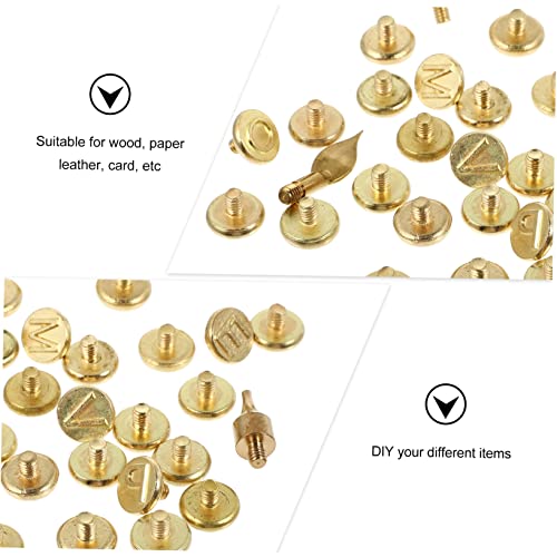 NOLITOY 2 Sets Copper Letter Wood Burning Tip Kit for DIY Personalisation NOLITOY