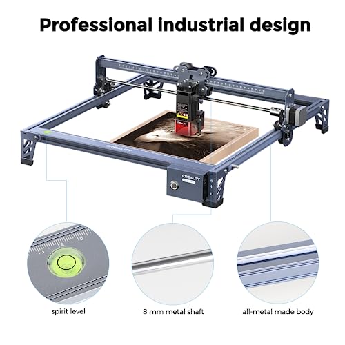 5W Laser Engraver, Official Creality CR-Laser Falcon 72W Engraving & Cutting Machine, Built-in Fan Cutter for Craft Design with Wood, Acrylic, Metal, Creality