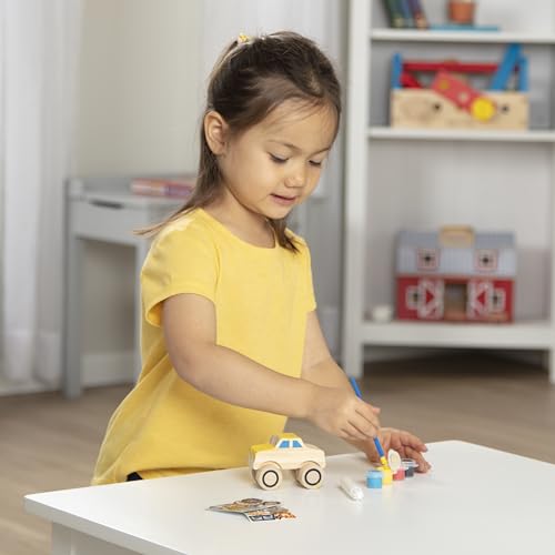 Melissa & Doug Created by Me! Monster Truck Wooden Craft Kit - Easter Basket Stuffers Easy To Assemble DIY For Kids Melissa & Doug