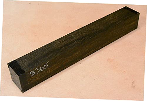Ebony, Gabon Turning Stock 10-7/8 X 1-7/16 Blank Square Wood 8365 Suitable Wood Pieces for Wood Crafts and Projects Generic