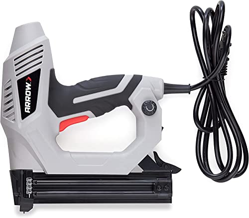 Arrow ET200BN Heavy Duty Electric Brad Nailer, Professional Nail Gun for Trim, Picture Frames, Crafts, Fencing, Uses Brad Nails in 5/8-Inch, Arrow Fastener