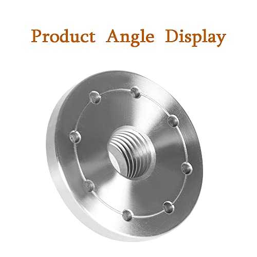 kimllier 3-Inch Steel Lathe Faceplate Wood Lathe Face Plate Fit for 1-Inch x 8TPI Spindle without Screwchuck kimllier