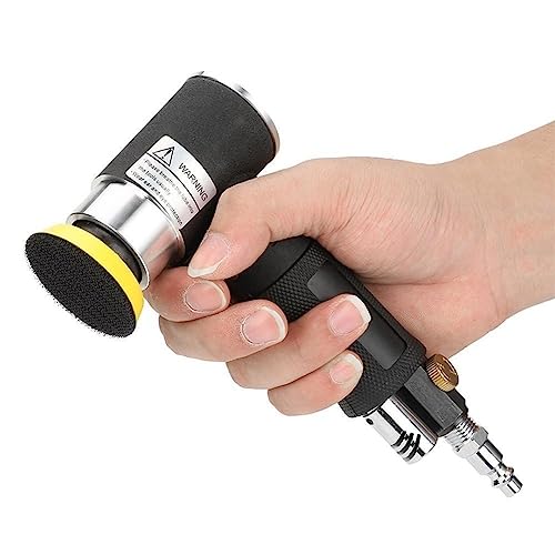 60Pcs Mini Air Sander Kit, Pneumatic Sander with 1” 2” 3” Backing Plates, Sanding Discs, Buffing Pads for Random Orbital Sanding Buffing Polishing LSLANSOON