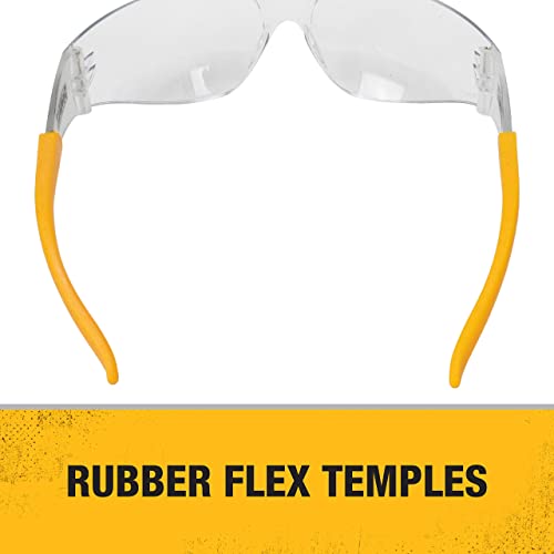 Dewalt DPG54-1D Protector Clear High Performance Lightweight Protective Safety Glasses with Wraparound Frame DEWALT