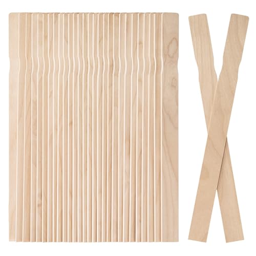 WISYOK 30 Pack 12 Inch Paint Stir Sticks - Wooden Paint Sticks for Mixing, Large Popsicle Sticks for Crafts, Paint Stirrers for Epoxy Resin, Garden WISYOK