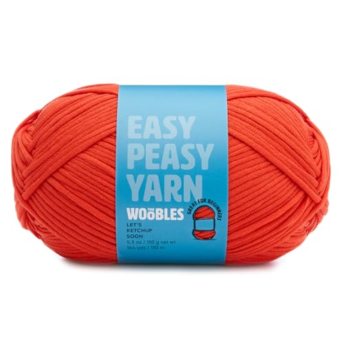 The Woobles Easy Peasy Yarn, Crochet & Knitting Yarn for Beginners with Easy-to-See Stitches - Yarn for Crocheting - Worsted Medium #4 Yarn - - WoodArtSupply