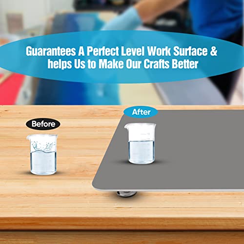 Resin Leveling Table 16" x 12" Leveling Board for Epoxy Resin Supplies White Adjustable Self-Leveling Epoxy Resin Table and Art Projects SCOPRI