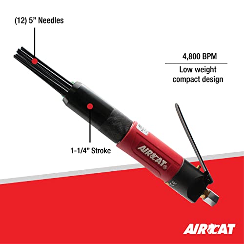 AIRCAT Pneumatic Tools 6390: Compact Needle Scaler 4,800 Blows per Minute AIRCAT