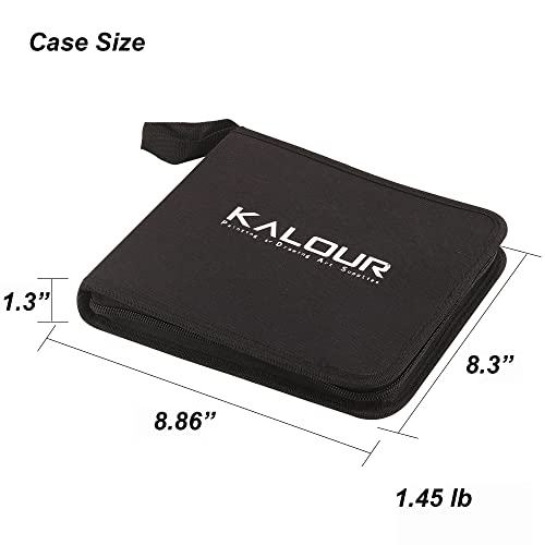 KALOUR 54-Pack Sketch Drawing Pencils Kit with Sketchbook,Include Graphite,Charcoal Pencils and Artists Tools,Pro Art Drawing Supplies for Adults KALOUR