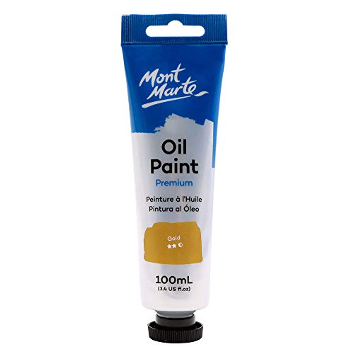 Mont Marte Premium H2O Water Mixable Oil Paint Set, 8 Piece, 18ml Tubes. Mixable with A Range of Mediums. Easily Washes Up with Water.