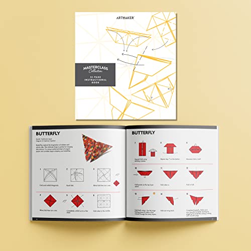 Hinkler Art Maker Masterclass Collection: Origami Techniques Kit - Beginner to Advanced Origami - Japanese Art - Origami Guide - Craft Kits - Arts Hinkler