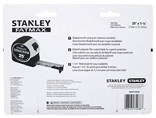 STANLEY Consumer Tools FMHT74038 25' Fatmax Tape Measure (2 Pack) Stanley