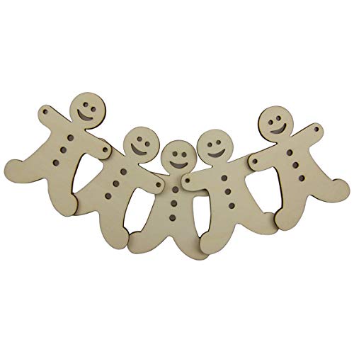 LUOEM 30pcs Wooden Christmas Hanging Ornaments Wood Angel Deer Ball Child Snowman Christmas Tree Cutout Hanging Embellishments Xmas Tree Hanging LUOEM