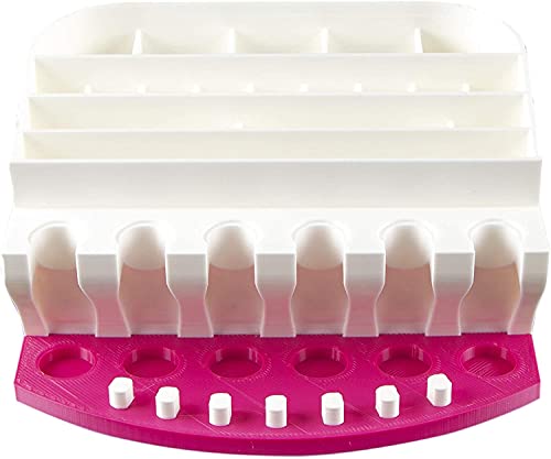 XCJD Organizer for Cricut Tools and Accessories Blade Holder Caddy,Storage for Cricut Maker Blades/QuickSwap Tip/Explore DeepCut Blade (RED, XCJD