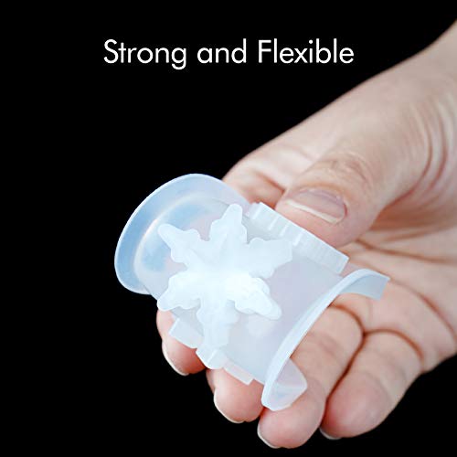 NiArt DIY Epoxy Resin Casting Silicone Mold 11 Snowflake Handmade Art Craft Christmas Tree Ornament Necklace Earring Jewelry Pendant Keychain Holiday NiArt