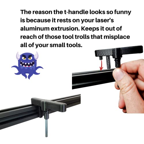 King Gubby Z Axis Adjuster for Ortur Laser Master 3, Laser Master 2 Pro, and Aufero Laser 1 & 2, Black (KG0001) King Gubby