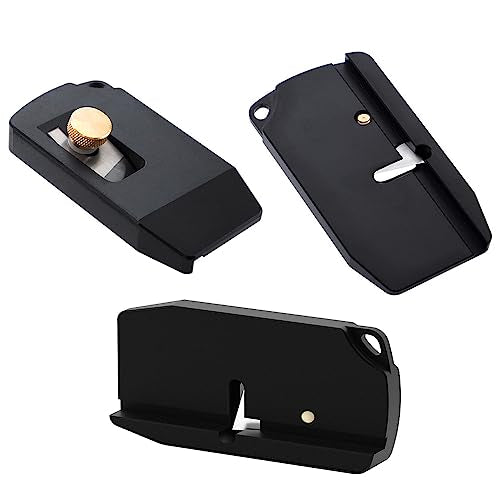 KETIPED Woodworking Edge Trimmer,Hand Planer Edge Bander with High Speed Steel Blade,Edge Banding Cutter for PVC ABS Melamine Veneer,MG-027Bk KETIPED