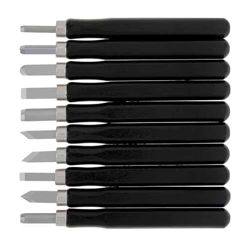Omninmo Wood Carving Knife Set - 10 PCS Hand Carving Tool Set Whittling Knife Art Craft Caving Tool Kit for DIY Sculpture Omninmo