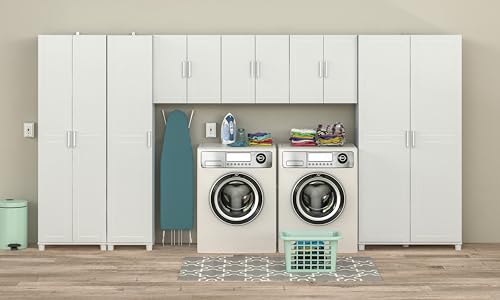 SystemBuild Callahan 36" Utility Storage Cabinet in White SystemBuild