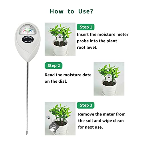 Censinda Soil Moisture Meter, Soil Moisture Monitor for House Plants, Soil Hygrometer Moisture Sensor for Indoor & Outdoor, Garden, Farm, Lawn Plant Censinda