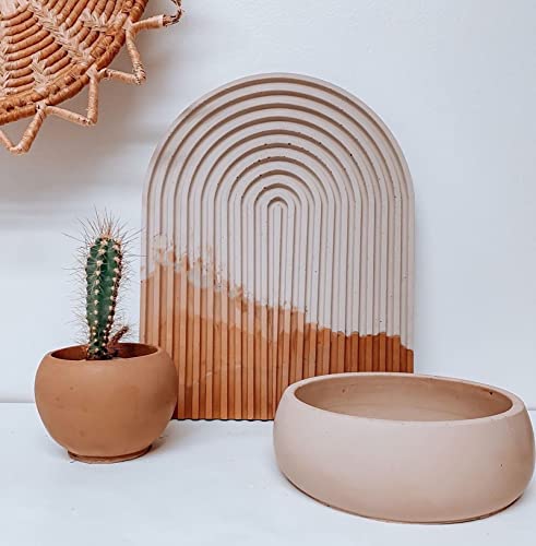 2 Set Tray Silicone Resin Mold Wave Shaped Epoxy Silicone Casting Molds for Cup Fruit Candy Vase Storage Holder Articles Ornaments,3D DIY Making Home Qinlunuho