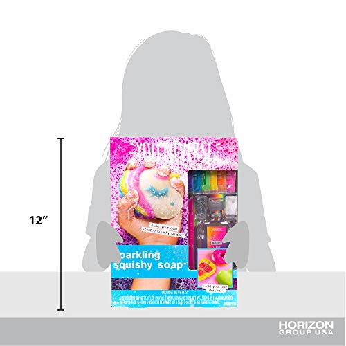 Just My Style You*niverse Sparkling Squishy Soaps, at-Home STEM Kits for Kids Age 8 and Up, DIY Shape Soaps, Chemistry Activities for Birthday Just My Style