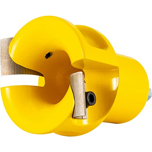 VEVOR Tenon Cutter, 1.5" / 38 mm Diameter, Premium Aluminum & Steel Log Furniture Cutter, with Dual Curved Blades & Button Screws Home Master Kit, VEVOR