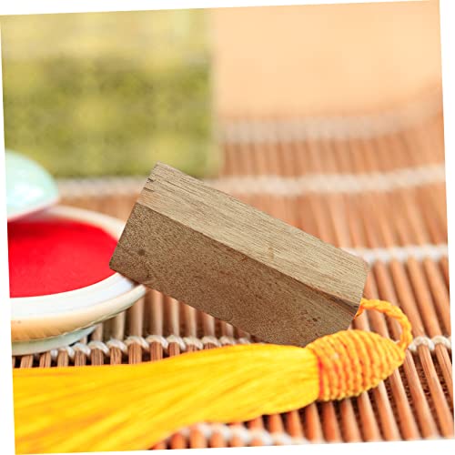 Ciieeo 5pcs Carved Wood DIY Carving Basswood Blocks Diary Unfinished Wood Whittling Blocks Carving Wood Stamp Kits Whittling Decorating Tools Cards Ciieeo