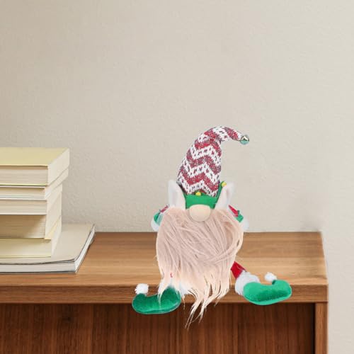 MAGICLULU 1 Set Gnome Beards Handmade Dwarf Beard with Wooden Balls Christmas Fluffy Fuzzy Craft Beards for Home Party Decor MAGICLULU