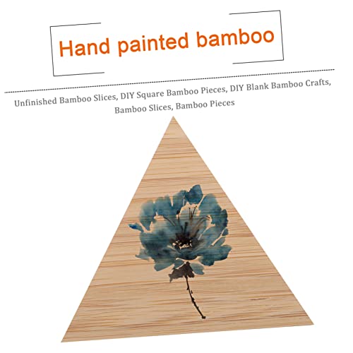 MAGICLULU 5pcs DIY Hand Painting Triangle Wood Slices Unfinished Wood Chip Rustic Wood Slices Kids Crafts Wood Log Wood Cutout Shapes Toys for Kids MAGICLULU