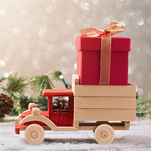 OLYCRAFT 30Pcs 1.9x0.6 Inch Wooden Craft Wheels with 15Pcs 5.9 Inch Wooden Sticks Unfinshed Wooden Wheel Large Wood Wheels Round Wooden Craft Wheels OLYCRAFT