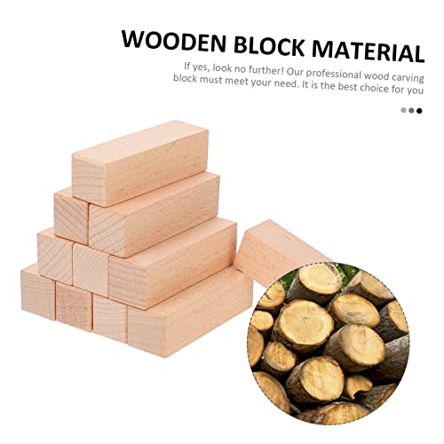 EXCEART 11pcs Seal Unfinished Wooden Block Blank Wood Slices DIY Kits Whittling Blocks for Wooden Whittling Wooden Block for Carving DIY Block Mini EXCEART