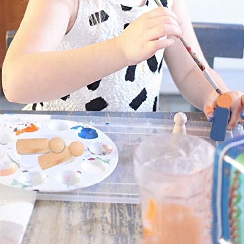 Healifty 10pcs Wood Puppets Dolls Blank Wooden Unfinished Dolls Woodsy Decor Wooden Dolls Decoration for Home Toys Dolls Wood Decor Unfinished DIY Healifty