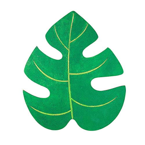 DIY Unfinished Wood Luau Leaf Fun Express