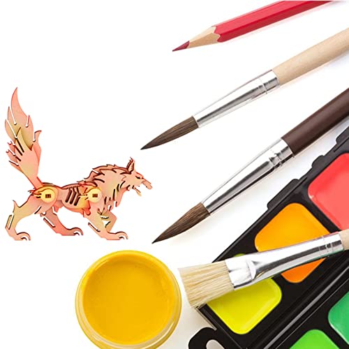 3D Wooden Puzzles Animal Model - Collectibles Wooden Model Kits for Adults Desk Display Gift for Boys/Girls(5 pcs) (Animal Model) yii wmoc