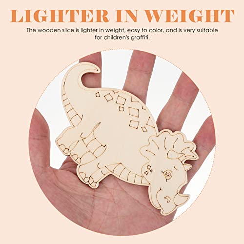 Crafts 8Pcs Unfinished Wood Cutouts Wooden Paint Crafts Animal Cut Out Wood Slices Wooden Chips for Home Decoration Ornament DIY Craft Art Project SEWACC