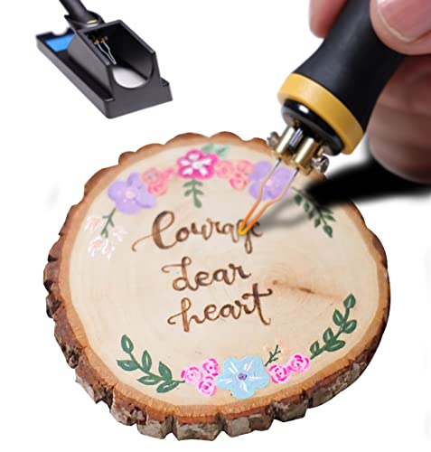 HimaPro Dual Pen Wood Burning Kit, Wood Burner Tool Kit, Wood Burning Station Kit, Pyrography Kit; 60W 100/120V with Adjustable Temperature 0~720°C; HimaPro