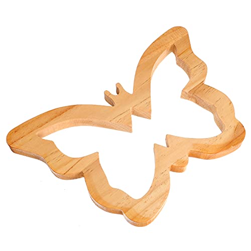 PartyKindom 1pc Wall Sticker Kids Decor Sculptures Home Decor Hawaiian Stickers Wooden Leaves Plant Wall Decor Tropical Leaves Coaster Unfinished PartyKindom