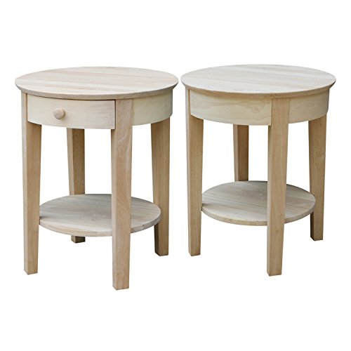International Concepts Unfinished Philips End Table IC International Concepts