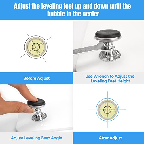Resin Leveling Table 16" x 12" Leveling Board for Epoxy Resin Supplies White Adjustable Self-Leveling Epoxy Resin Table and Art Projects SCOPRI