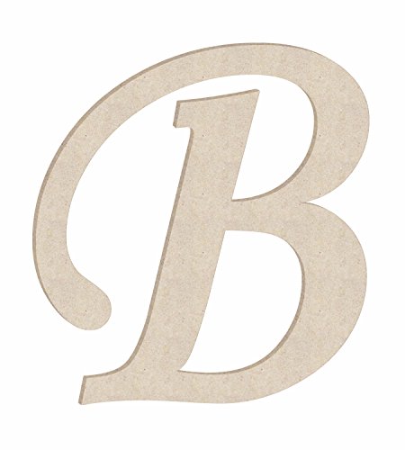 18" Monotype Unfinished Wood Letter Monogram B (Sizes 12"-30") NEXTCraft