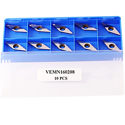 Ci4 Diamond Tungsten Carbide Replacement Cutter Inserts Planer Knives with Radius Point fit for DIY Wood Lathe Turning Detailer Tools Kit or Asieg Tool