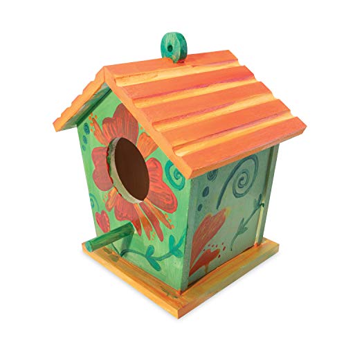 MindWare Make Your Own Birdhouse Kit - Wood Art Kit for Kids - Includes Pre-Cut Wood Pieces and Art Supplies to Assemble and Paint Your Own Bird MindWare