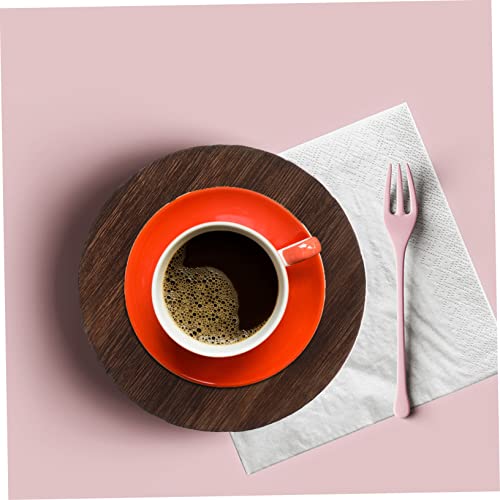 Zerodeko 15 Pcs Carbonized Round Wood Chips Wooden Coasters DIY Unfinished Christmas Ornament Unfinished Wood Cutout Riser Christmas Ornaments Zerodeko