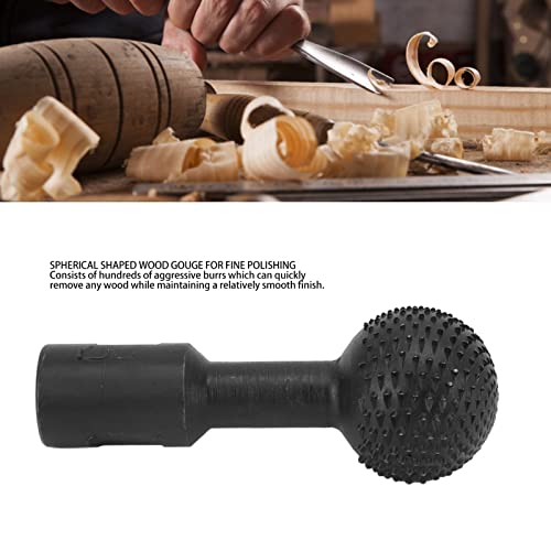 Ball Gouge for Wood Carving Spherical Spindles Wood Gouge Carbon Steel Extreme Sphere Burr Hilitand