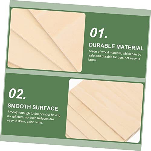 COHEALI 5pcs Board Accessories for Grilling Fish Plank Sign Making Kit Unfinished Wood Planks Unfinished DIY Wood Planks Hardwood Cut to Size Wooden COHEALI