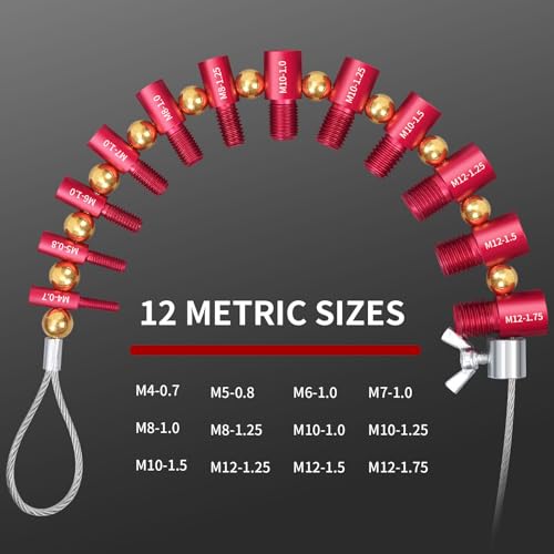 EAWONGEE Nut and Bolt Thread Checker Detachable Nut and Bolt Size Gauge Thread Gauge Suitable for Detecting Fixed Bolts or Threaded Holes in Enclosed EAWONGEE
