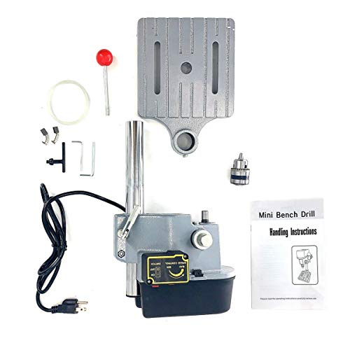 EWANYO 3-Speed Benchtop Drill Press, Electric Bench Wood Drilling Machine for DIY Creation, Small and Precise Work Like Jewelry Making Woodworking EWANYO