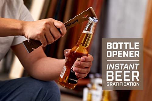 Spec Ops Tools 9.5" Trim Bar: High Carbon Steel Pry Bar with Built-in Ruler, Beveled Edges & Nail Puller, 2-Pack, 3% Donated to Veterans Spec Ops